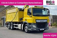 2015 Daf CF 330 6X2 26T HGV SLEEPER CAB TIPPER+CRANE TRUCK Diesel yellow 