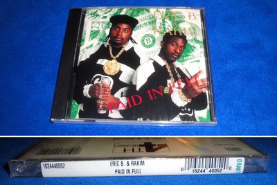 Eric B & Rakim PAID IN FULL Original US CD SEALED/I Ain t No Joke/Is President