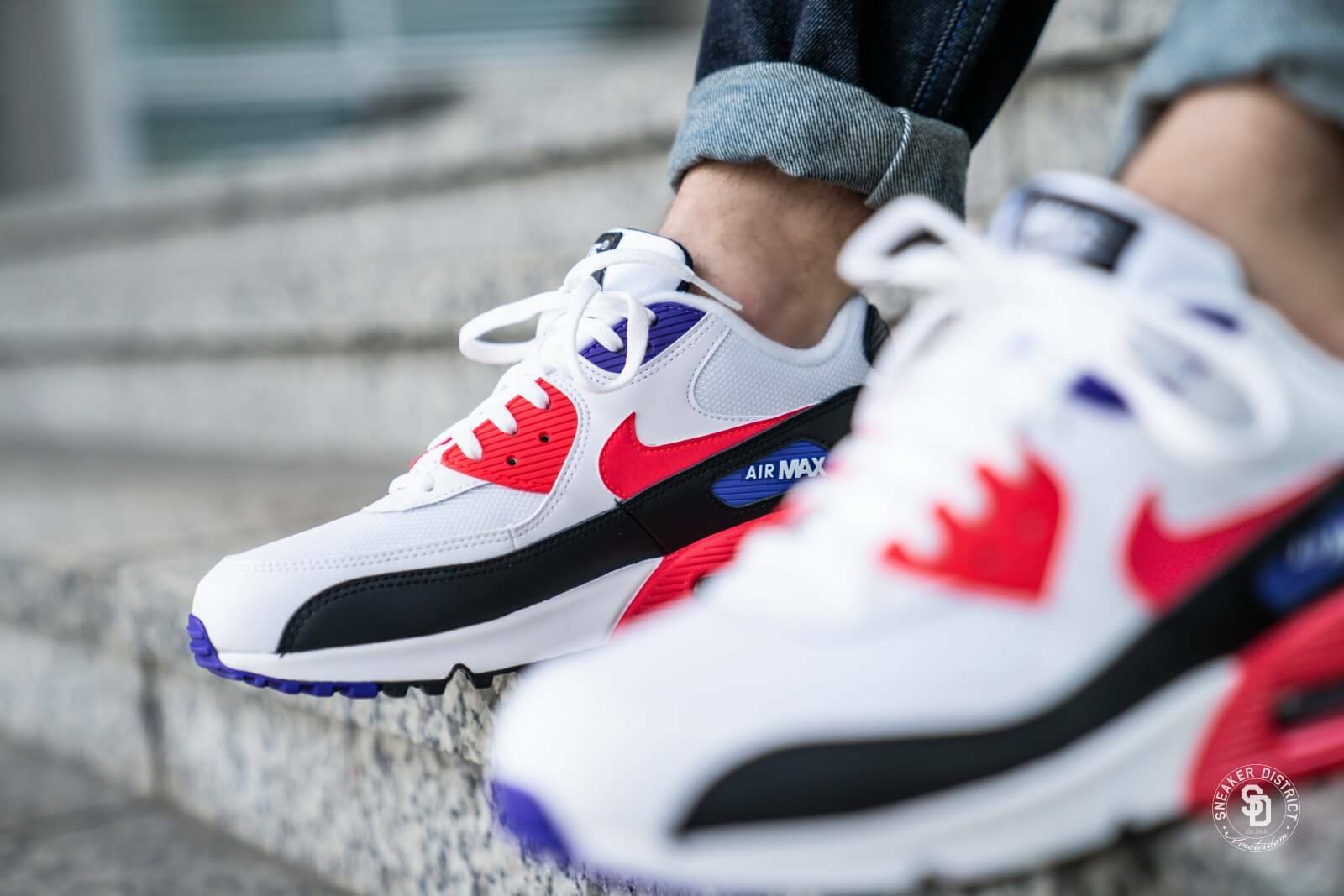 nike air max 90 purple and black