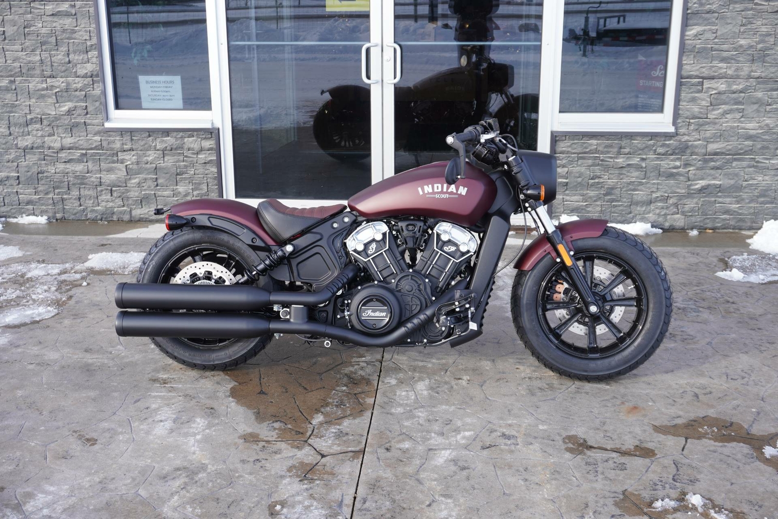 Indian Scout Bobber Maroon Metallic Smoke Images