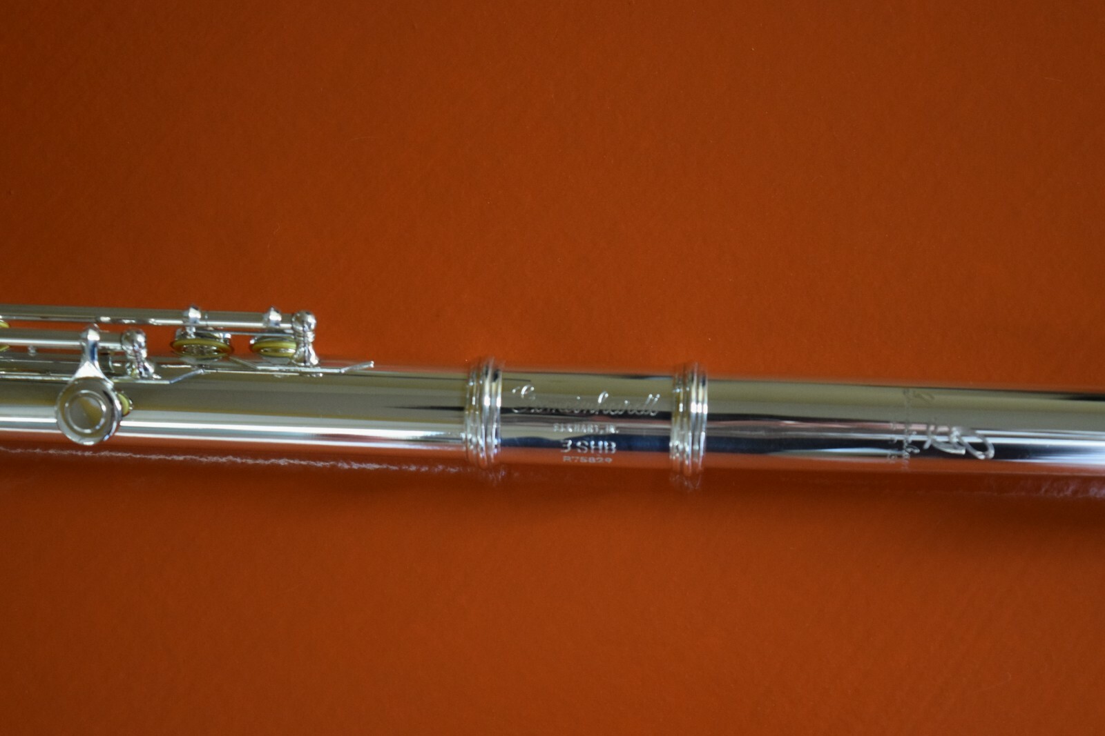Gemeinhardt 3SHB Series Intermediate Flute Inline G, B Foot, Gold Lip-Plate