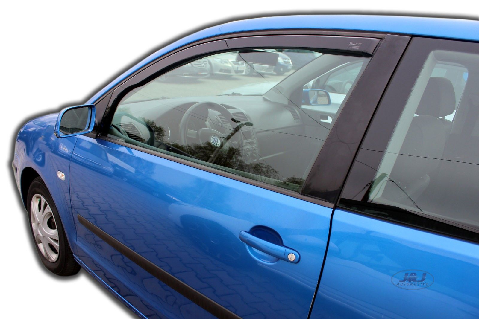 Front wind deflectors for Volkswagen Polo 9N 3 door 20022009 TINTED