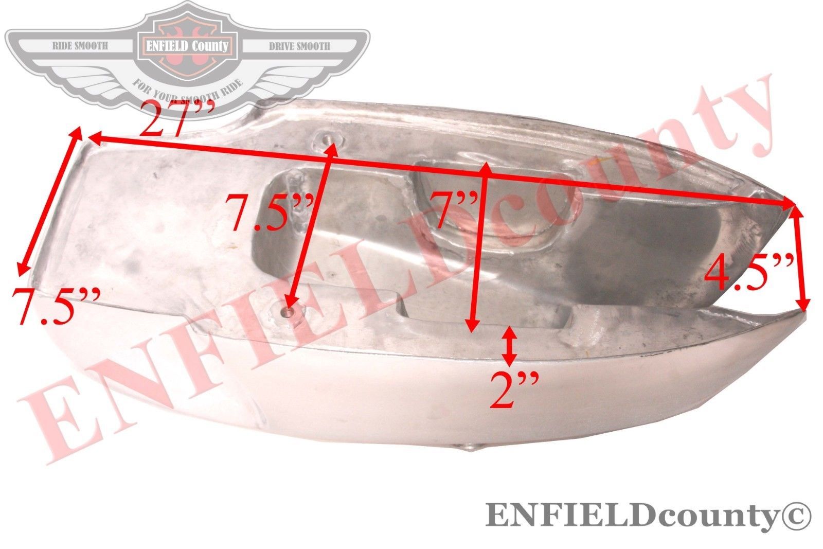 Rickman Aluminum Fuel Petrol Tank For Norton Triumph BSA Cafe Racer Yamaha