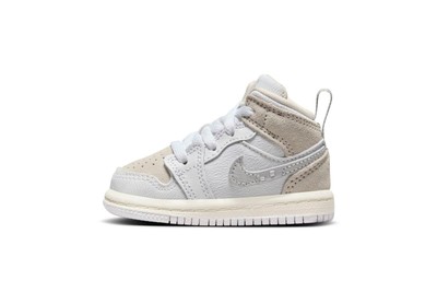 Комбинезон для малышей Jordan 1 Mid SE Craft Wht/Lt Orewood Brn-серый (FB9140 120)
