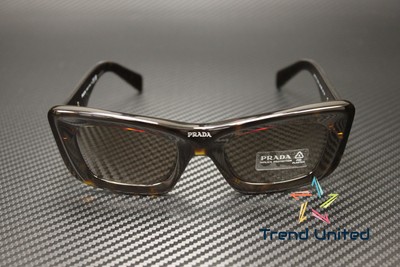 Pre-owned Prada Pr 13zs 2au06b Tortoise Dark Brown 50 Mm Women's Sunglasses
