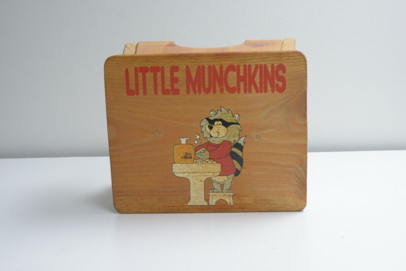 Little Munchkins Children Step Stool Vintage Advertising Liquid Dial