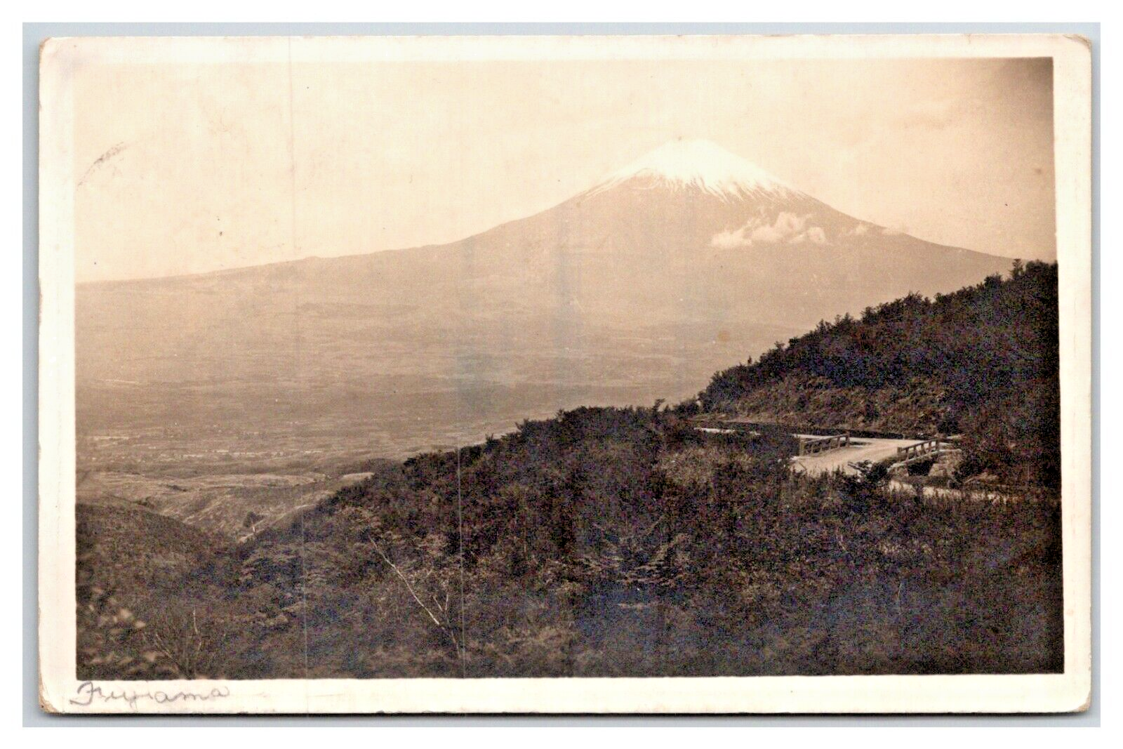 ふじやま Mount FUJI ~ FUJIYAMA ~ RPPC Nihon Shashin ~ Valley Hakone
