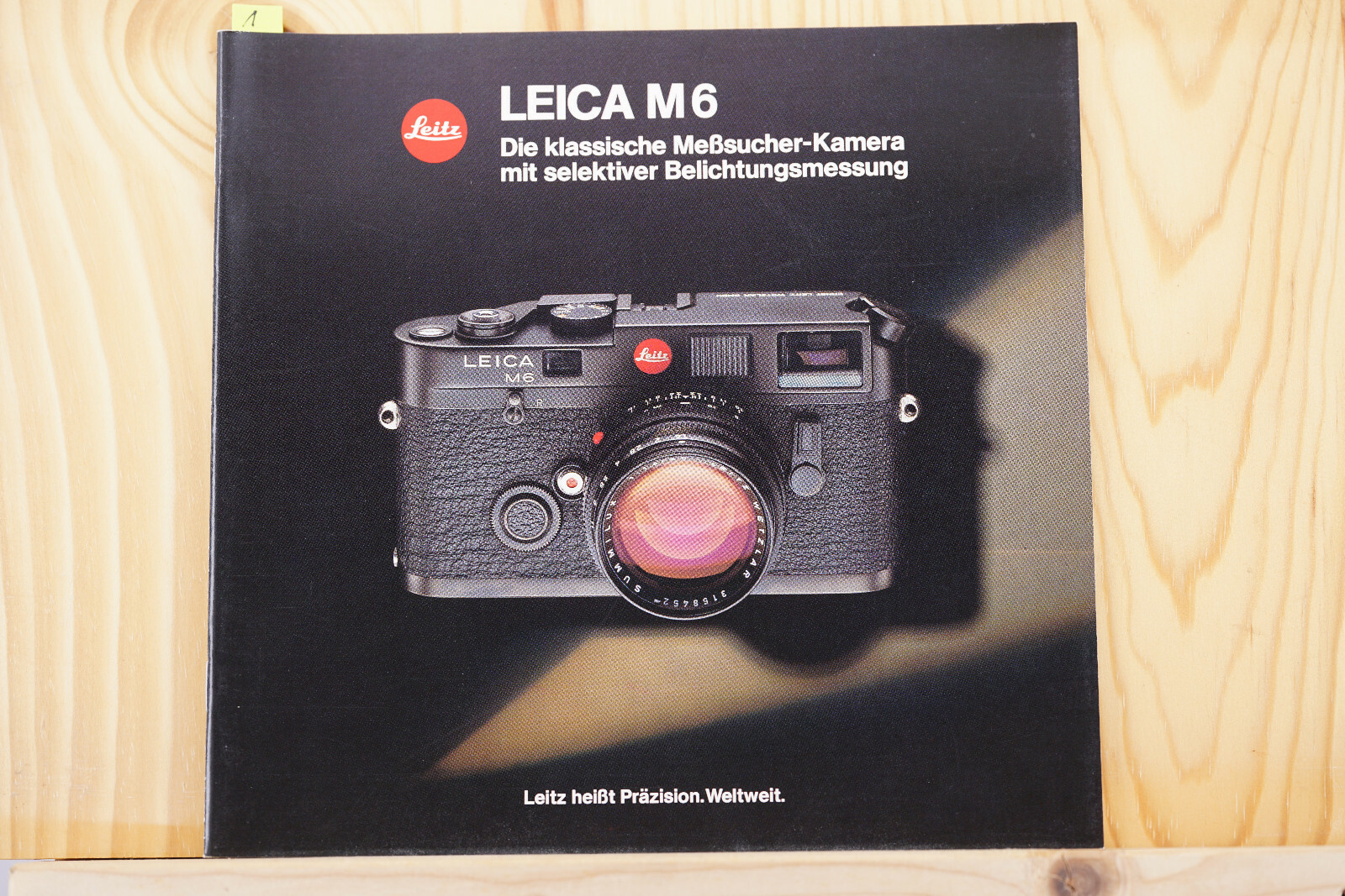 Leica M 6 Die klassische Meßsucher Kamera mit selekt Prospekt Broschüre 1984 (1)