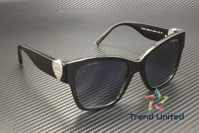 Pre-owned Tiffany & Co Tiffany Tf4216 83944u Black Azure Grad Dk Blue Polarized 54 M Women's Sunglasses