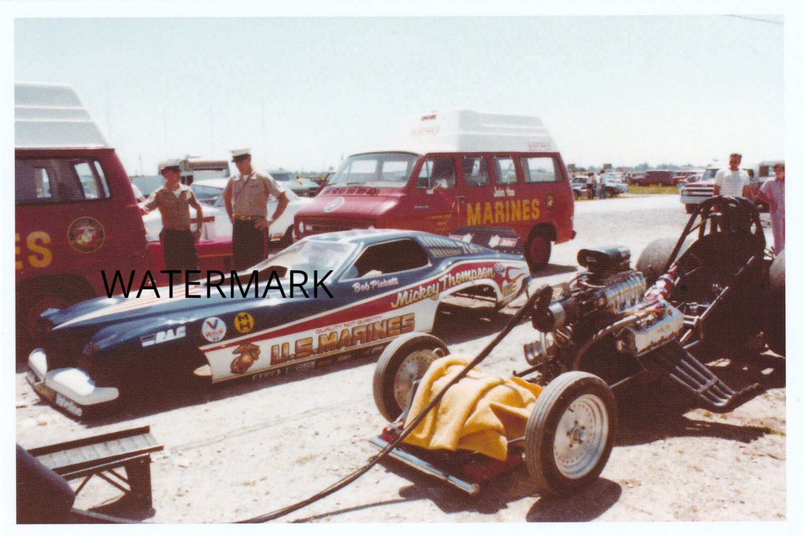 1970s Drag Racing-Mickey Thompson's U.S. Marines Funny Car