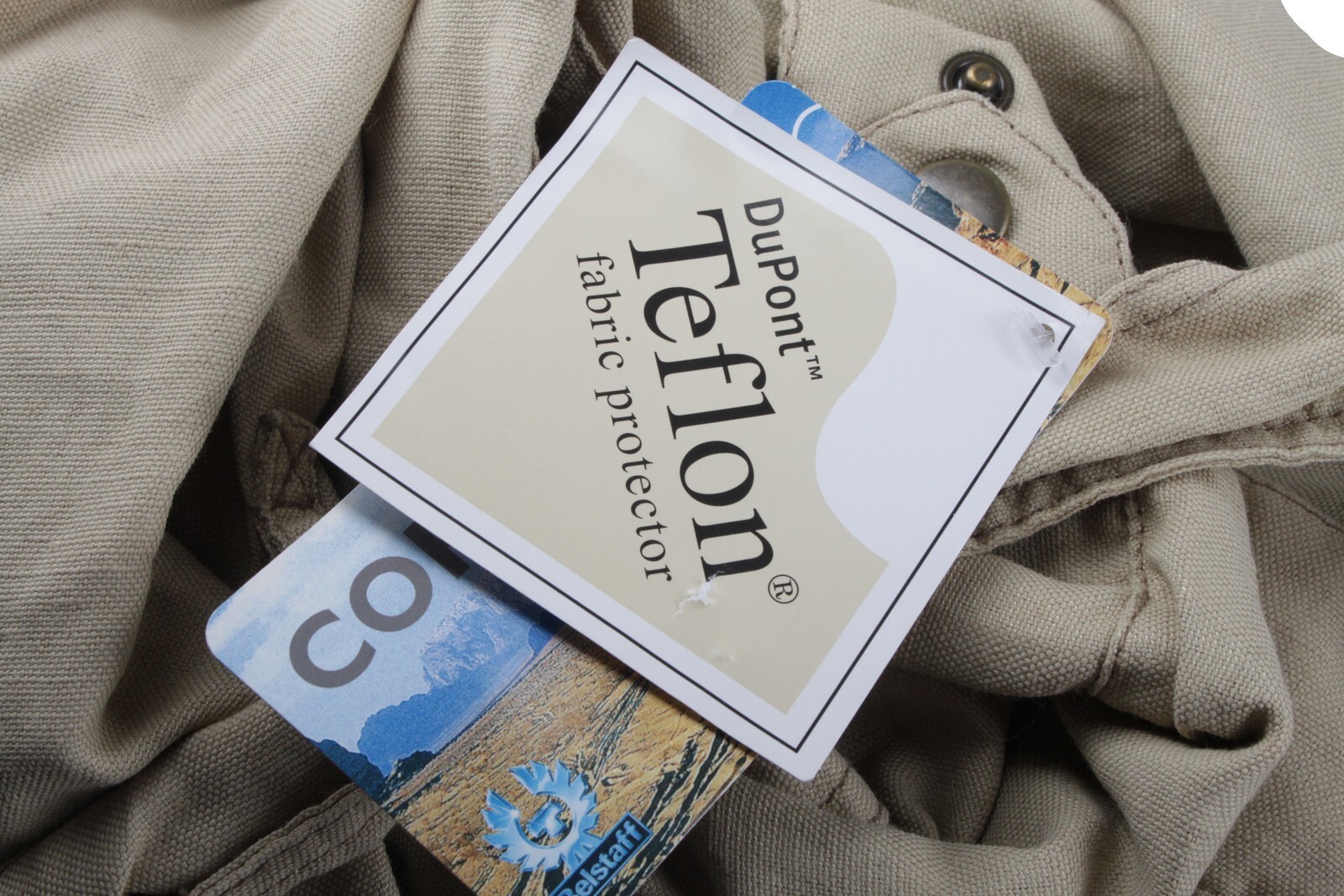 BELSTAFF BELSTAFF DAMEN JACKE LANGARM GR. IT 42 BEIGE 57% LEINEN VINTAGE NEU