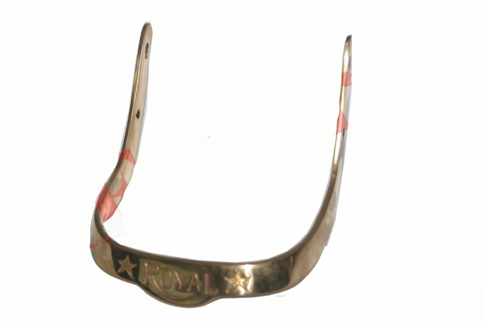 Royal Embossed Brass Pillion Seat Handle For Royal Enfield Bullet UCE Thunderbird 