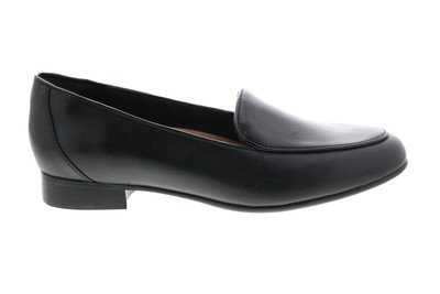 

Clarks Un Blush Ease 26144968 Женские черные кожаные лоферы на плоской подошве 5.5, Черный, Clarks Un Blush Ease