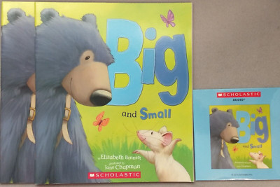 2Bks & 1CD: Big And Small-Scholastic Listening Center-PLEASE Read Description