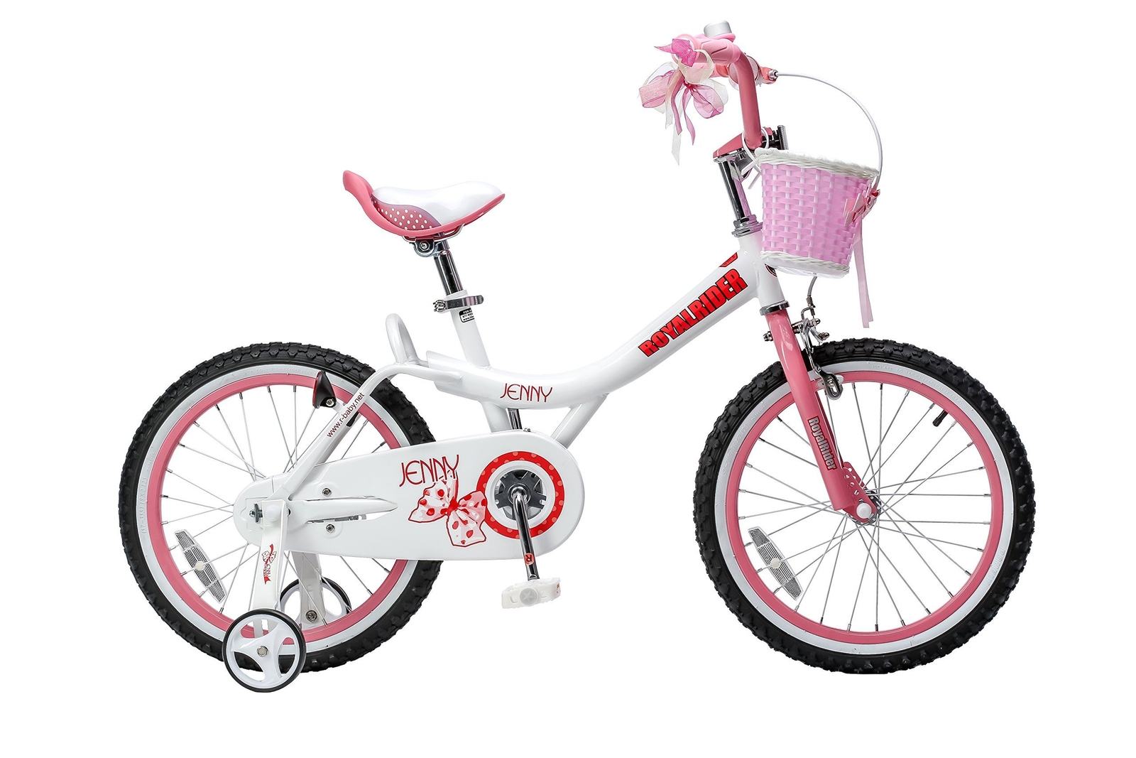 Kids Girls Bike Training Wheels Outdoor Activity Basket Bell Ribbon Streamers