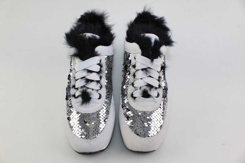 scarpe donna AGILE by RUCOLINE 36 sneakers grigio camoscio paillettes  DJ284: купить с доставкой из Германии, цена 4 240 руб - (313465506711)