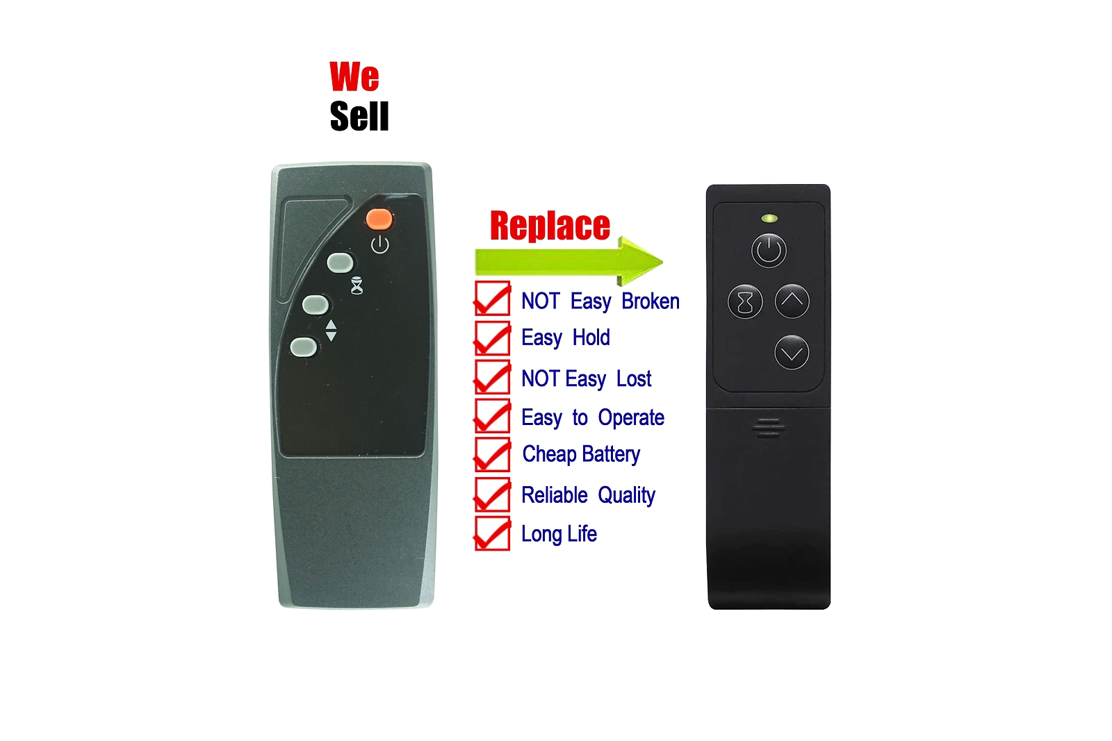 Remote Control For Twin Star Duraflame 9HM1000 3D Electric Fireplace Heater  | eBay