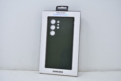 Original Samsung Leather Case Premium Cover for Galaxy S23 Ultra - Green