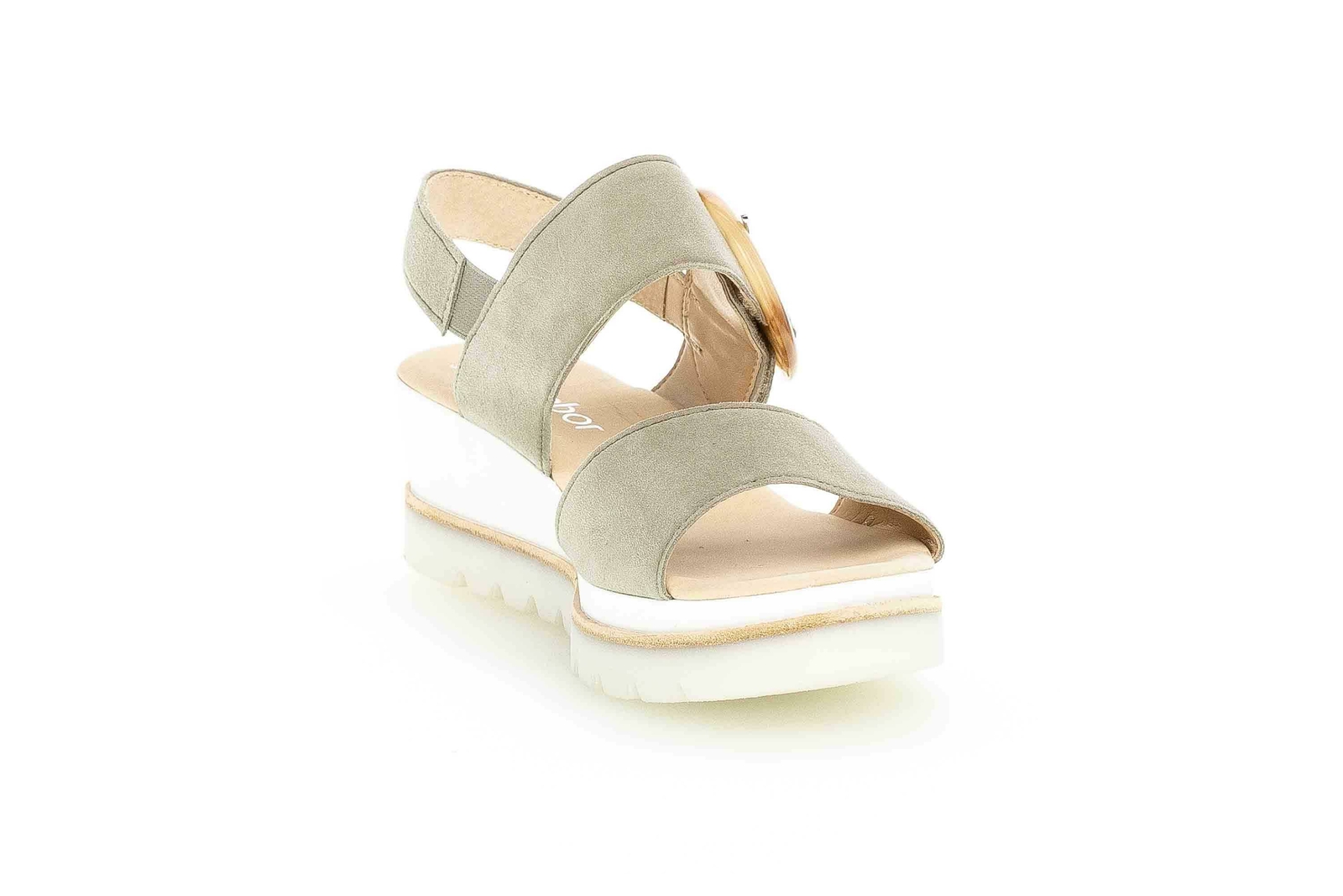 GABOR GABOR CASUAL SANDALETTEN IN ÜBERGRÖSSEN GRÜN 64.645.19 GROSSE DAMENSCHUHE