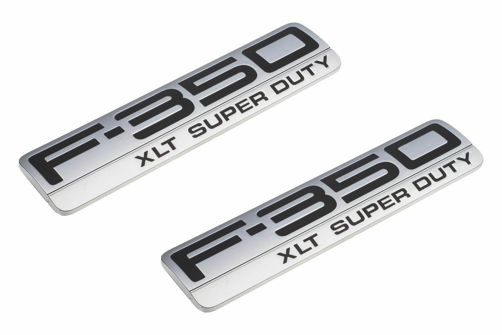2x NEW F350 XLT Super Duty Side Fender Emblems for Ford F