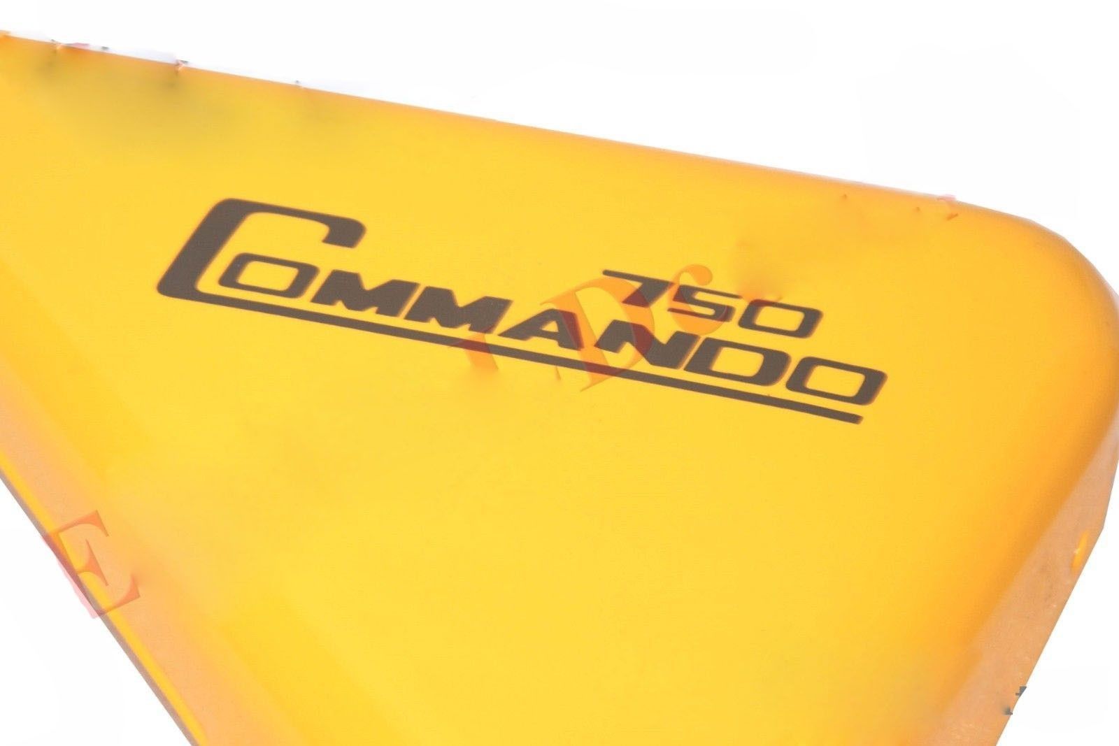 For Norton Commando 750 Tool Box Oil Tank Side Panel Steel Yellow Painted  