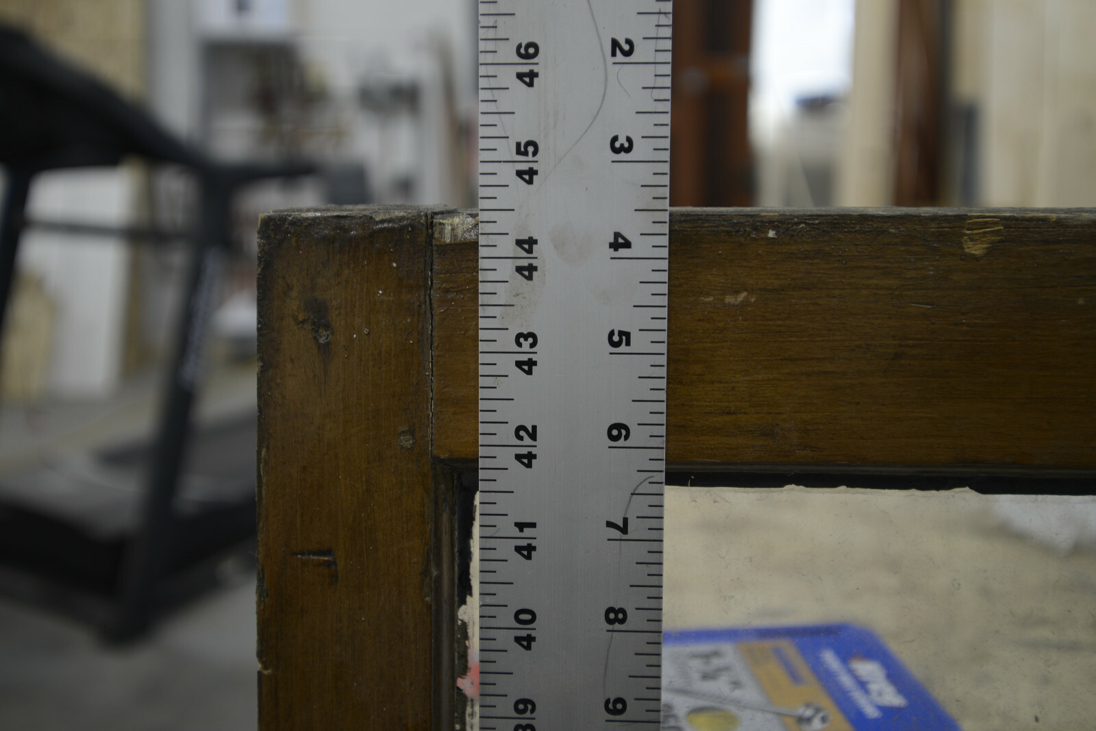 Antique Glass Large Bay Window 46 x 44 Victorian vintage antique window