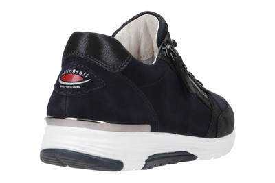 GABOR GABOR SCHUHE ROLLINGSOFT BLAU DAMENSCHUHE SPORTLICHE SCHNÜR-HALBSCHUHE 66.973.46
