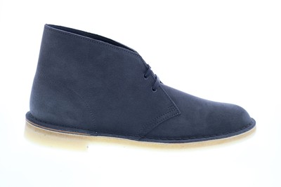 Clarks Desert Boot 26155482 Мужские серые замшевые ботинки-дезерты на шнуровке