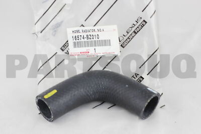 16574BZ010 Genuine Toyota HOSE, RADIATOR, NO.4 16574-BZ010