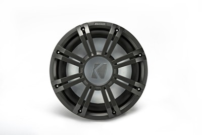 Kicker KMG12 12-Inch (30cm) Grille for KM12 and KMF12 Subwoofer, LED, Charcoal