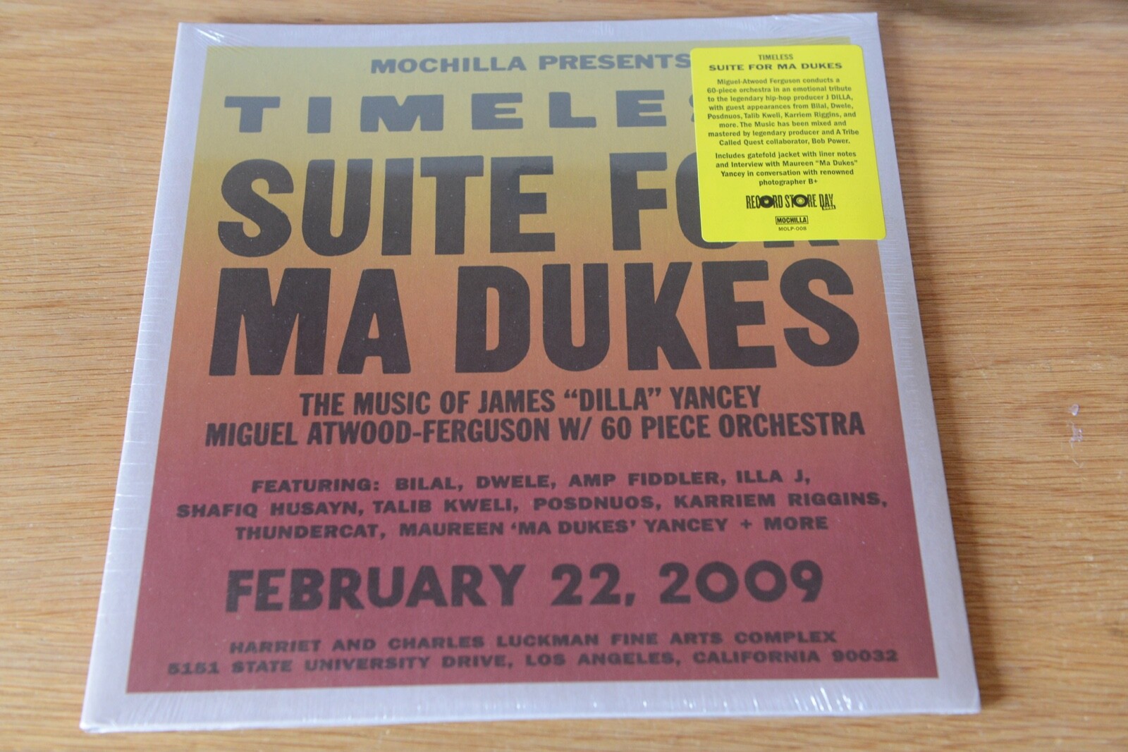 Suite For Ma Dukes　レコード Miguel Atwood-Ferguson ‎ Mochilla Presents Timeless: Suite