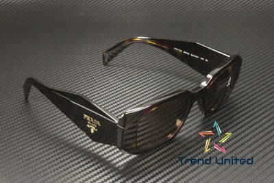 Pre-owned Prada Pr 17ws 2au8c1 Tortoise Brown 49 Mm Women's Sunglasses