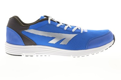 Hi-Tec Pajo Mens Blue Mesh Low Top Lace Up Athletic Running Shoes 10