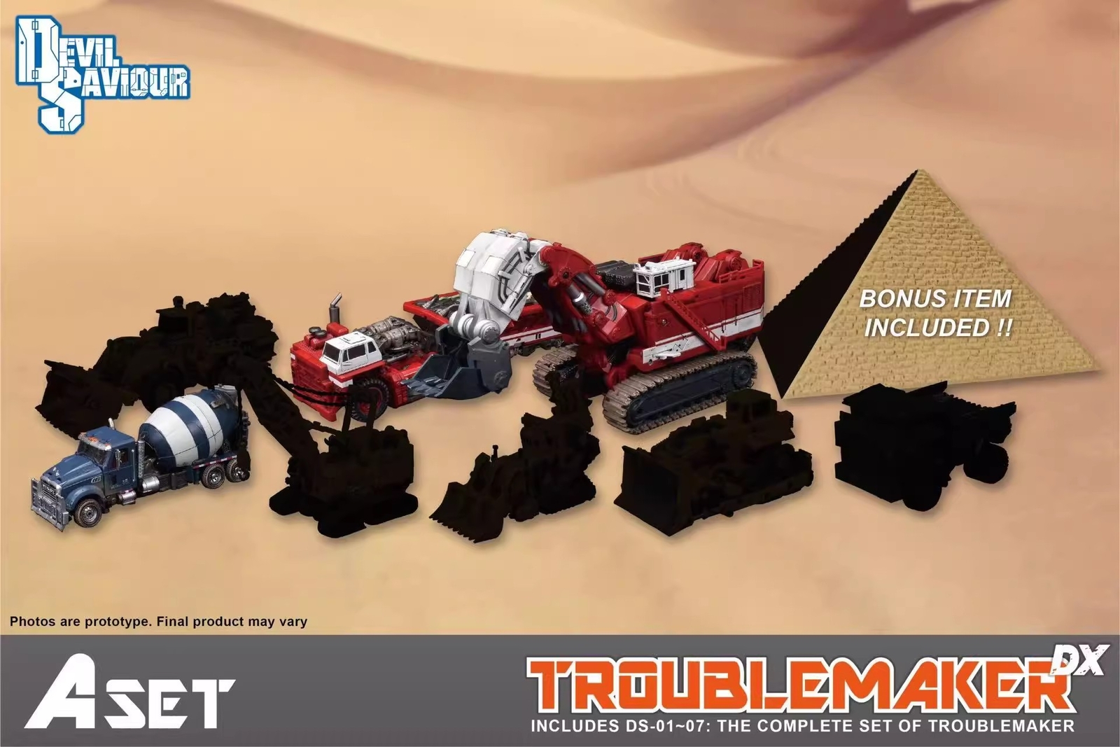 In Stock New Devil Saviour Devastator Set A Combined Action