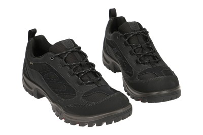 ECCO ECCO XPEDITION III DAMENSCHUHE - WANDER TREKKING SCHNÜR- HALBSCHUHE SCHWARZ