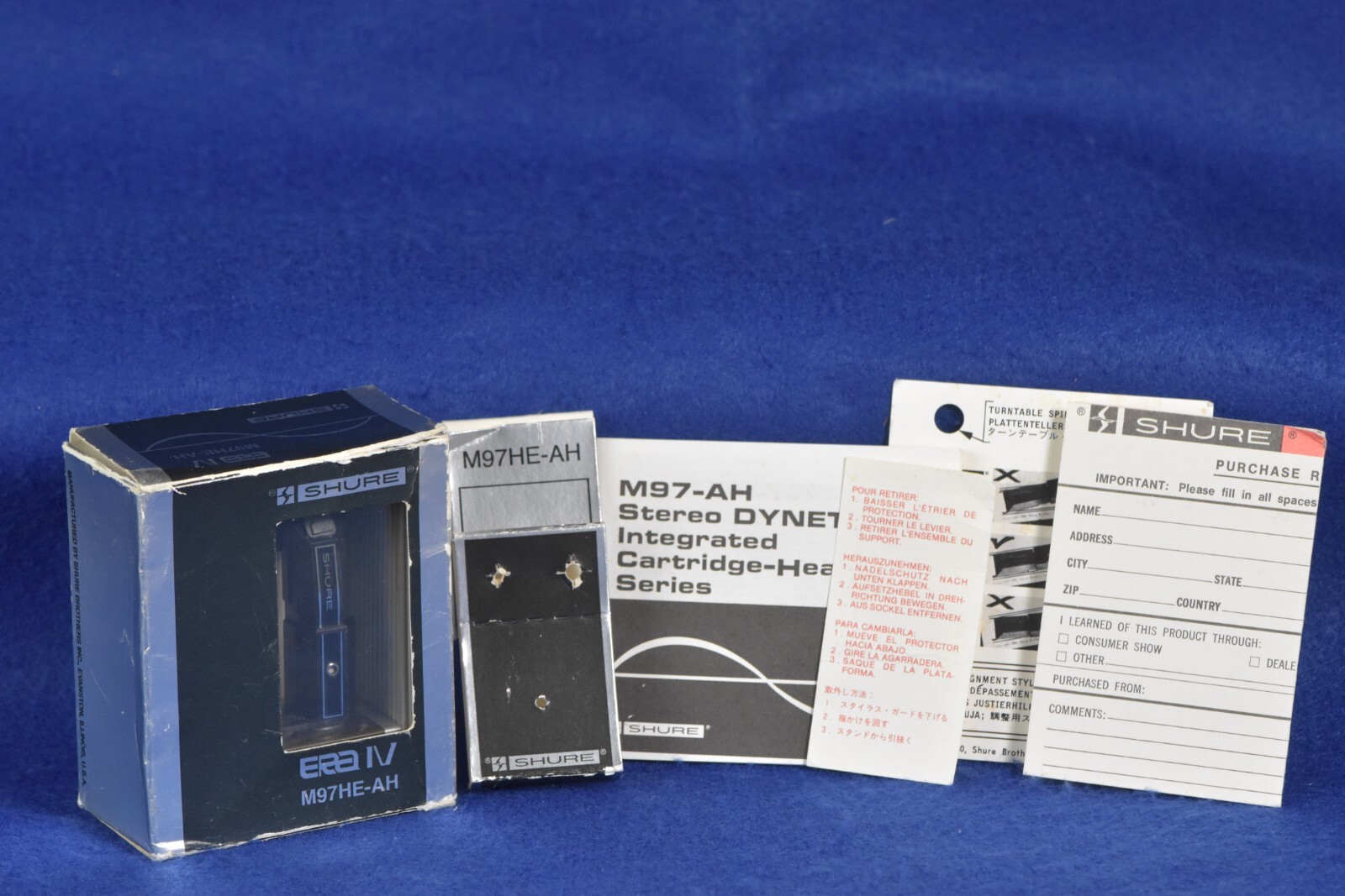 SHURE M97HE-AH 純正針 N97HE シェル一体型　シュアー SHURE M97HE-AH 純正針 N97HE シェル一体型 シュアー SHURE