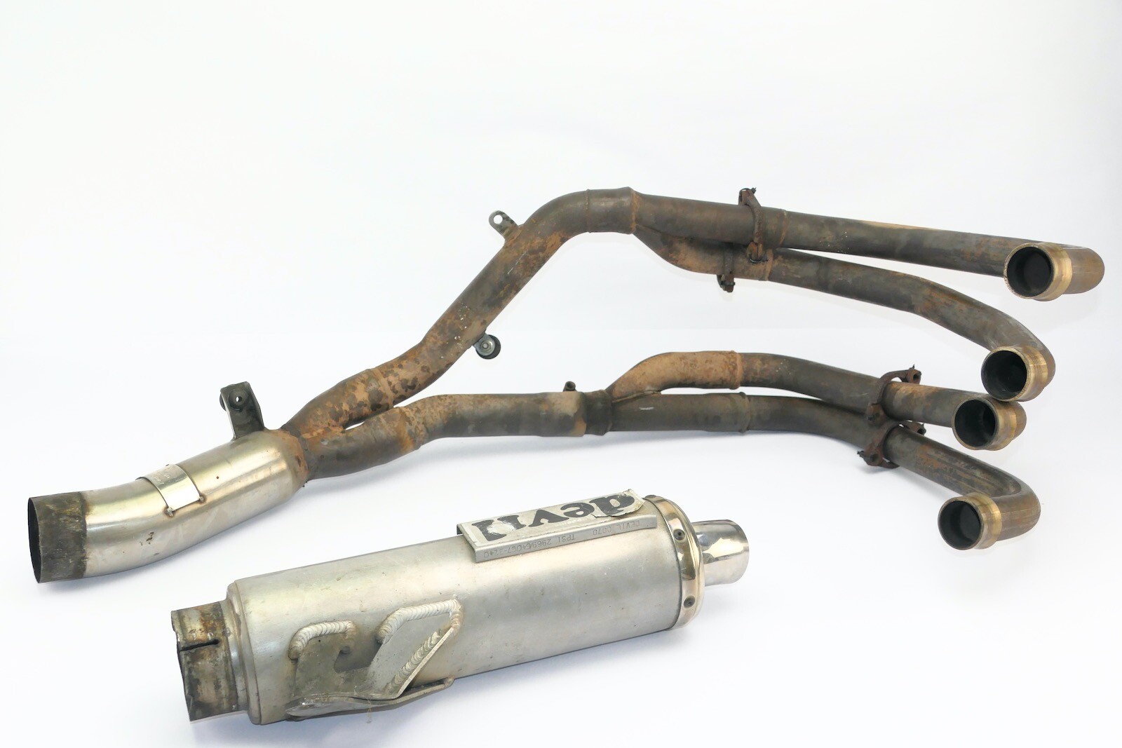 Devil 4 in 1 für Kawasaki ZX-10 ZXT00B 1988 - Schalldämpfer Auspuff N13E Devil 4 in 1 für Kawasaki ZX-10 ZXT00B 1988 - Schalldämpfer Auspuff N13E