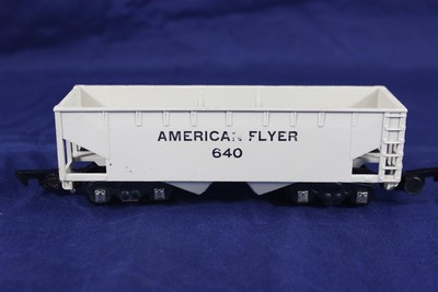 American Flyer 640 Hopper Car White with Black Lettering Vintage A.C. Gilbert