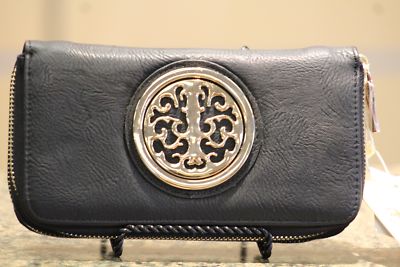 ADO | Black Zip Clutch Wallet with Wristlet
