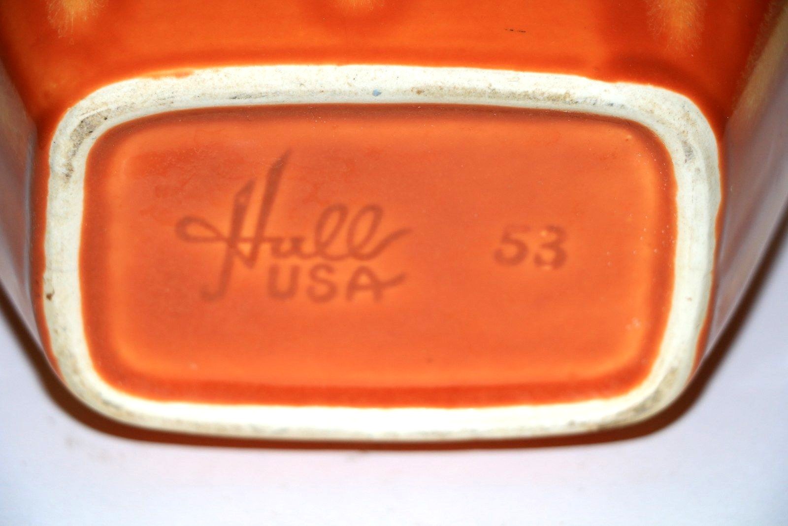 HULL POTTERY PERSIMMON CONTINENTAL #53 VASE