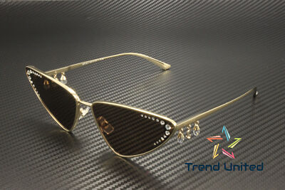 Pre-owned Jimmy Choo Jc4001b 300673 Pale Gold Dark Brown 63 Mm Women's Sunglasses