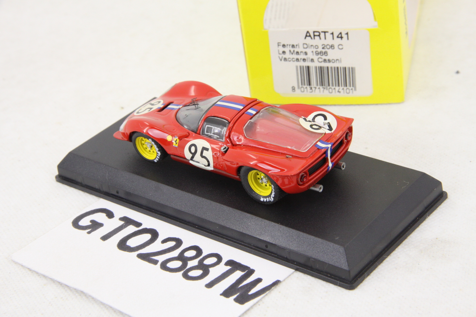 ART MODEL Ferrari Dino 206S 1/43 赤 DIE CAST SCALE MODEL FERRARI DINO 206 S 1966 RED 1:43 ART