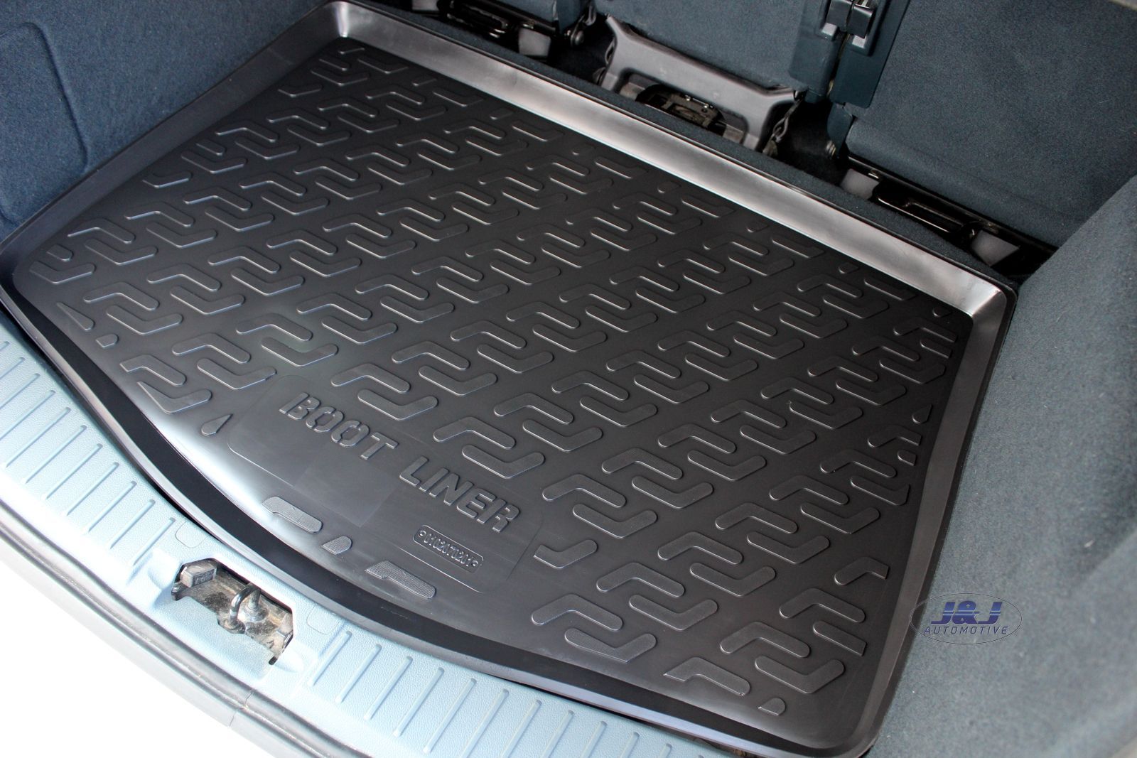 J&J AUTOMOTIVE Tapis De Coffre Sur Mesure Pour C-Max 7 Places 2010-2019 Noir Antidérapant - Bord Haut Toutes Saisons Idéal Animaux