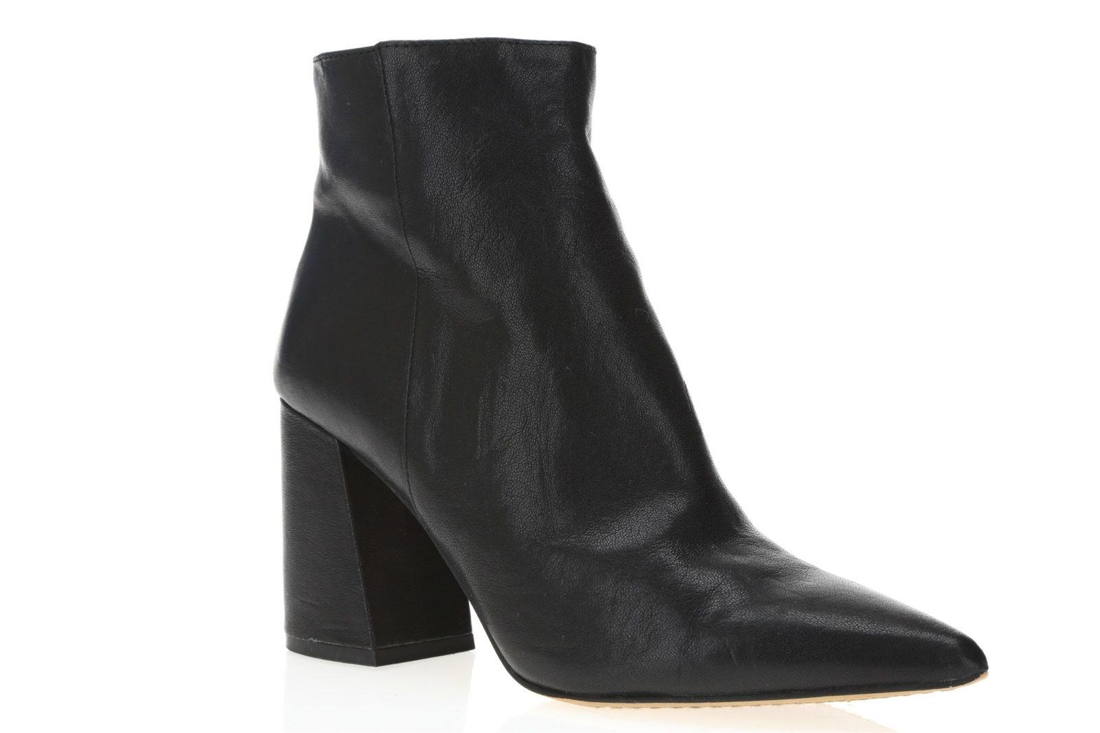 Vince Camuto 250199 Womens Thelmin Leather Ankle Bootie Black Size 6 Medium