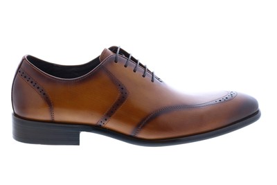 

Carrucci KS886-15 Мужские коричневые оксфорды и туфли на шнуровке с крыльями и брогами 10, Коричневый, Carrucci KS886-15