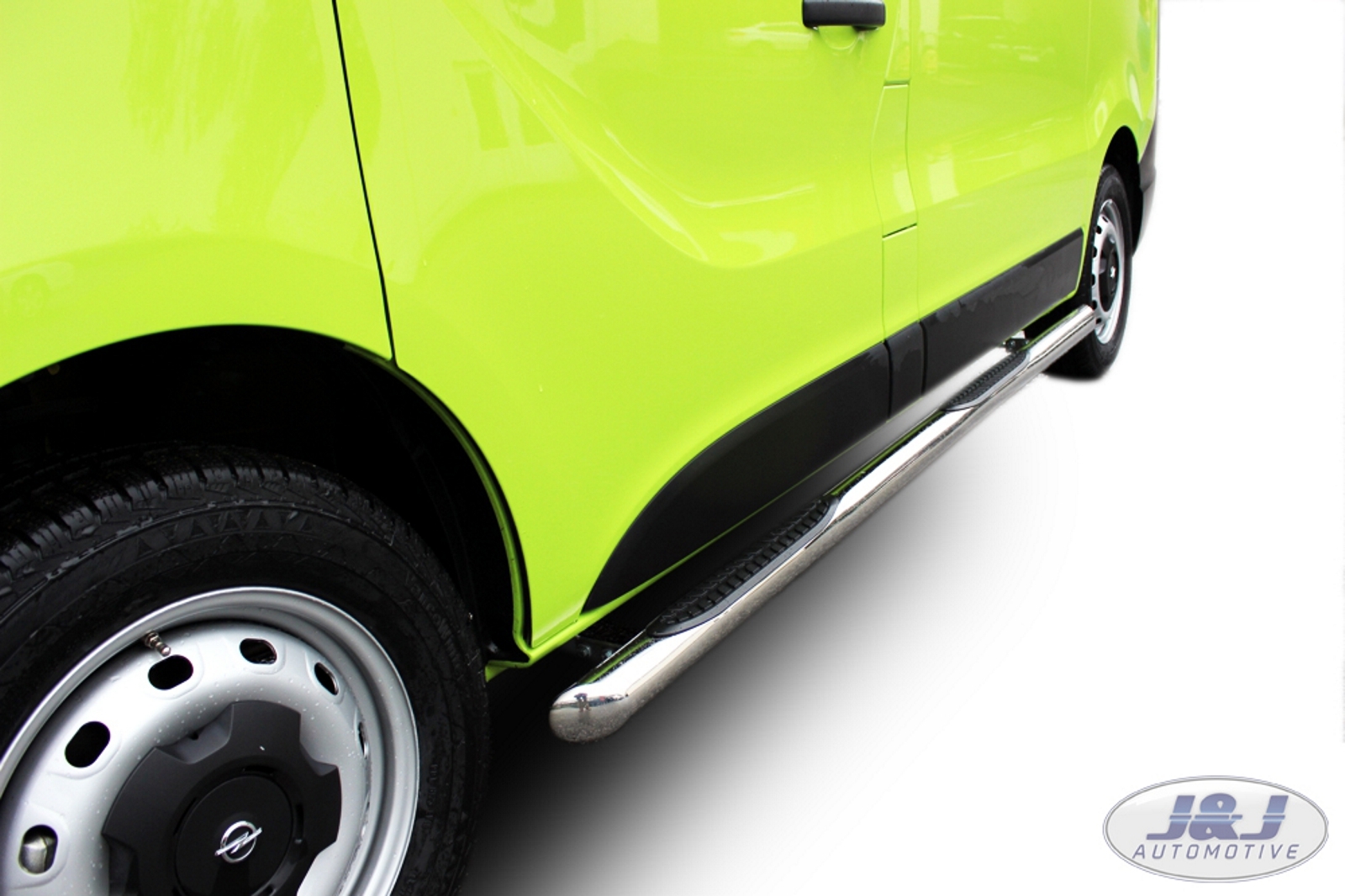 SB348 VAUXHALL VIVARO SWB 2014up Luxury Chrome Side Steps Bars Running