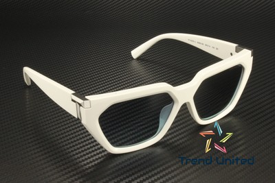 Pre-owned Tiffany & Co Tiffany Tf4205u 83699s Ivory Azure Gradient Blue 56 Mm Women's Sunglasses
