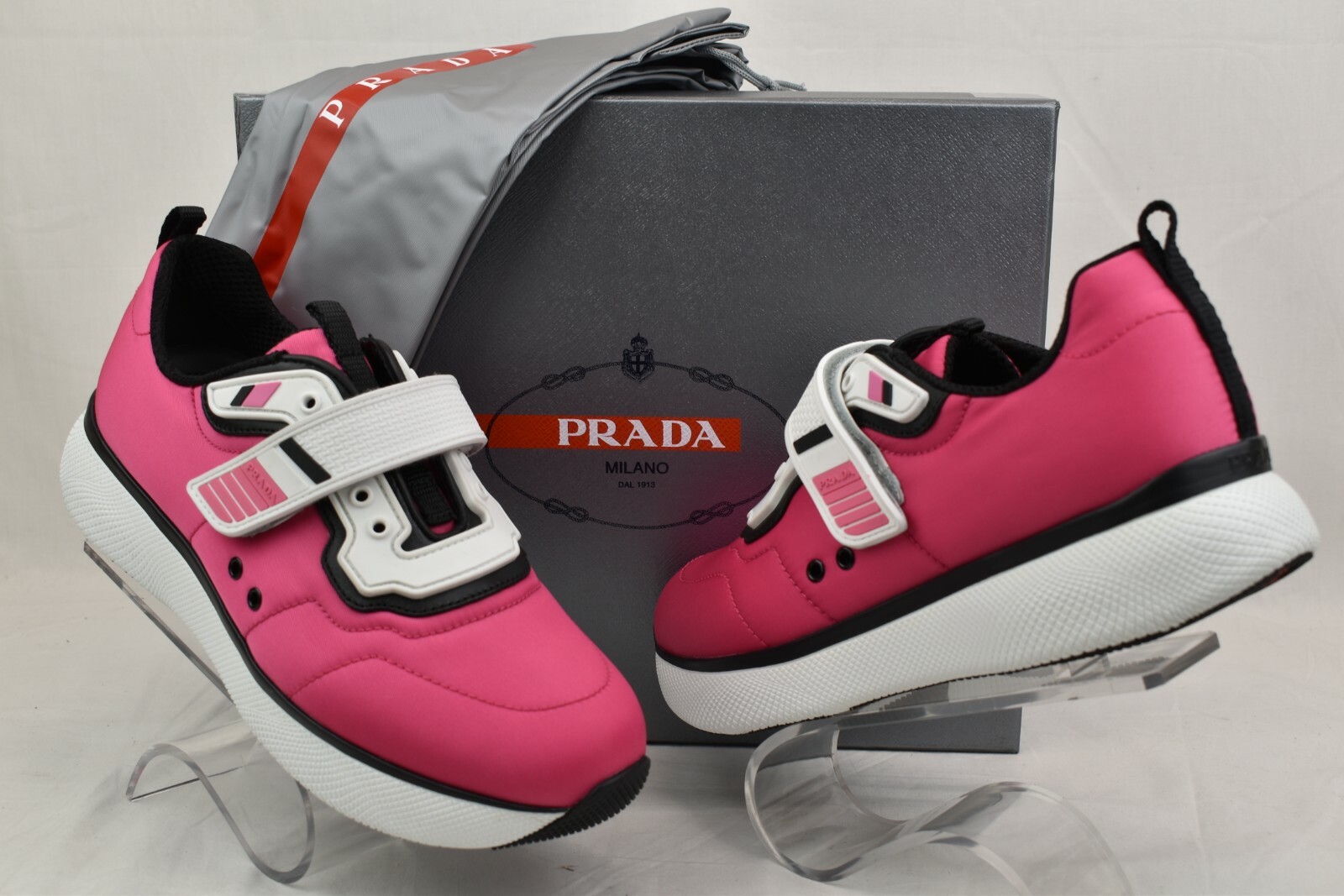 gm様Prada 00s Low Flat Car Shoes Vintage Prada Sport Black Leather Square Toe Lace up