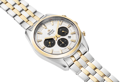 Pre-owned Orient Solar Quartz Chronograph Ra-tx0302s10b Ra-tx0302s