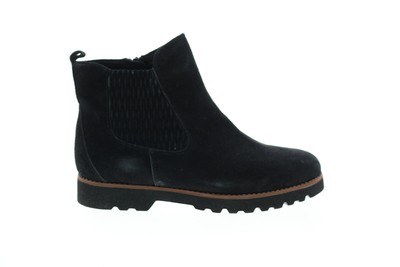 Earthies Madrid Suede Side Zip MADRID-BLK Женские черные повседневные классические ботинки 7.5